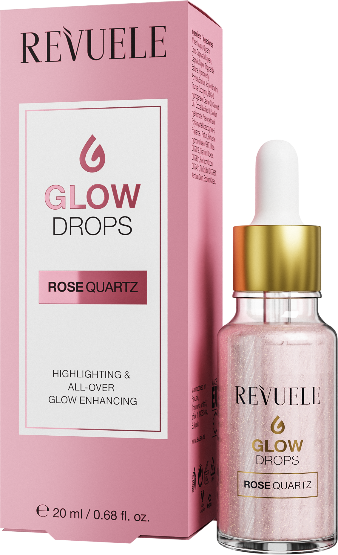 Revuele Glow Drops rose quartz