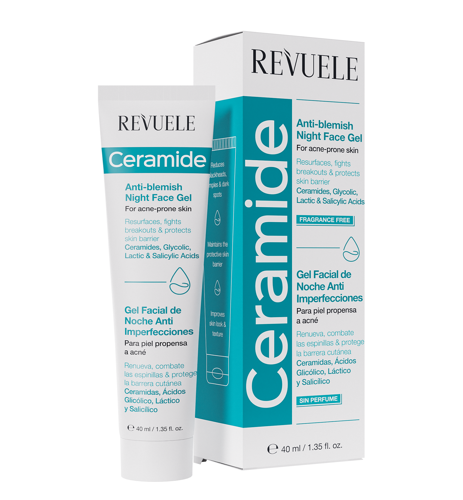Revuele Ceramide Anti-Blemish Night Face Gel 40ml