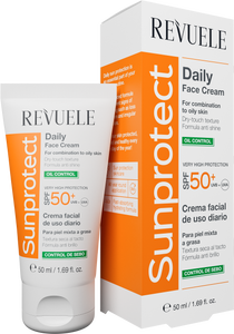 Revuele Sunprotect daily face cream - oil control SPF50+