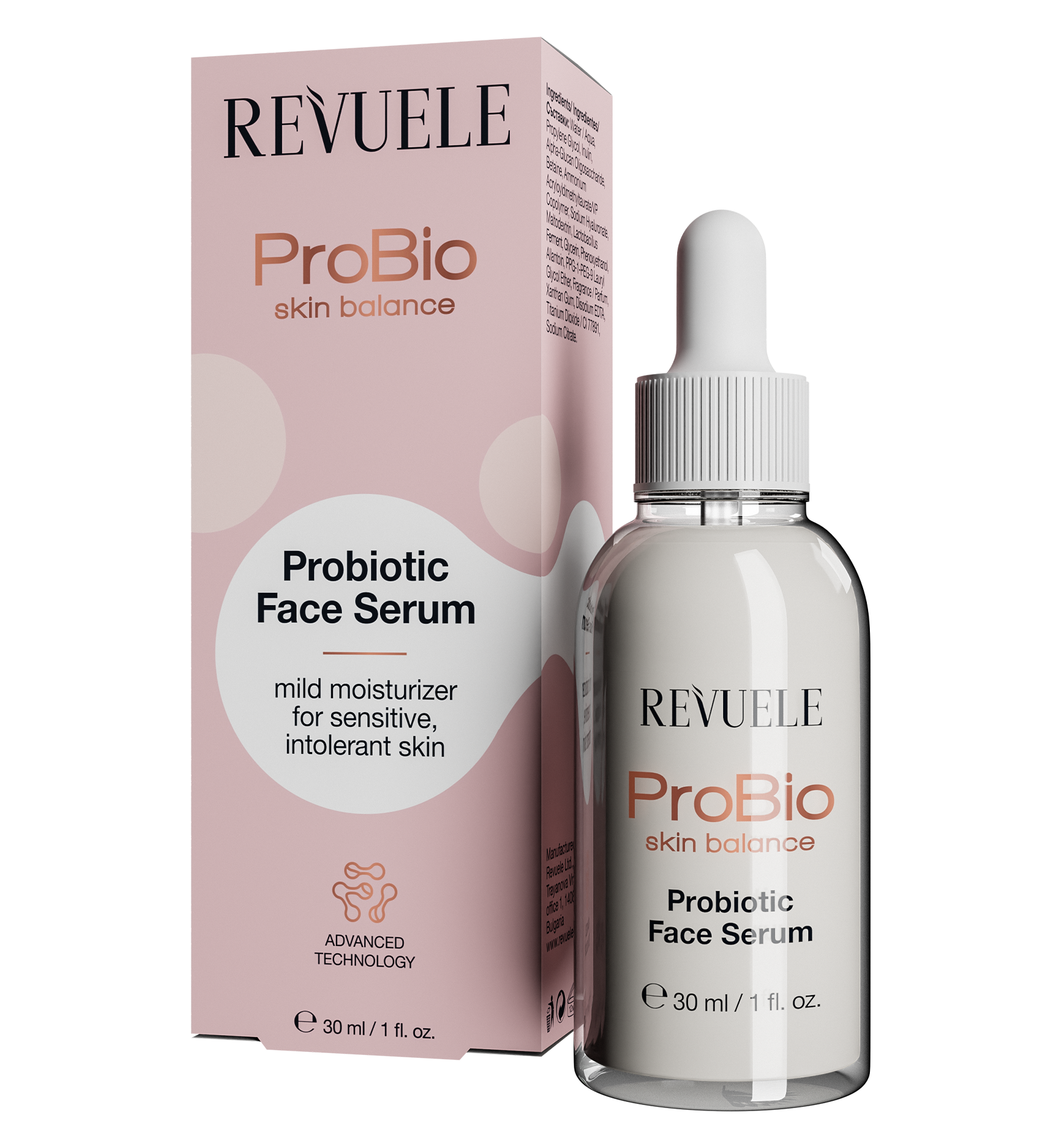 Revuele probio skin balance probiotic face serum 30ml