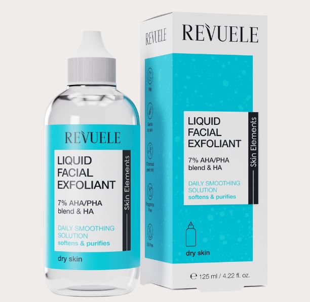 Revuele Liquid facial exfoliant 7% AHA/PHA blend +HA 125 ml