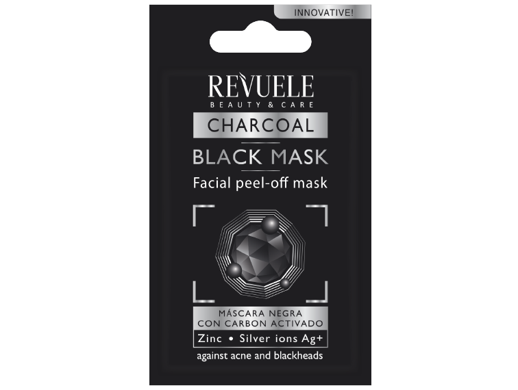 Revuele sachet peel off black mask charcoal 15 ml